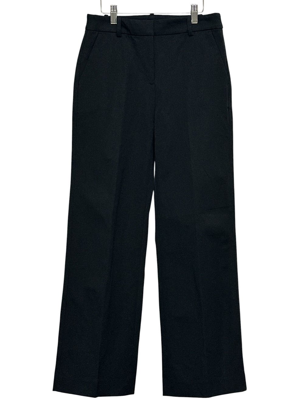 NEW J. CREW Remy full-length high-rise wide-leg dress pant Black Career Size 0 - Picture 3 of 5